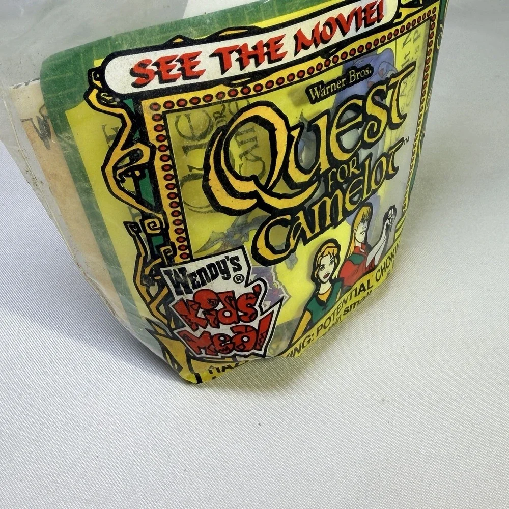 Quest‎ For Camelot Movie Wendy's Kids Meal Toy 1998, NIP Devin And Cornwell
